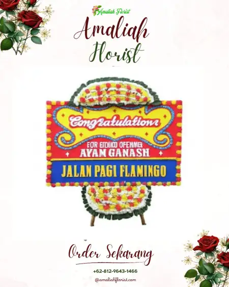 Sewa Papan Bunga Gelok Beam